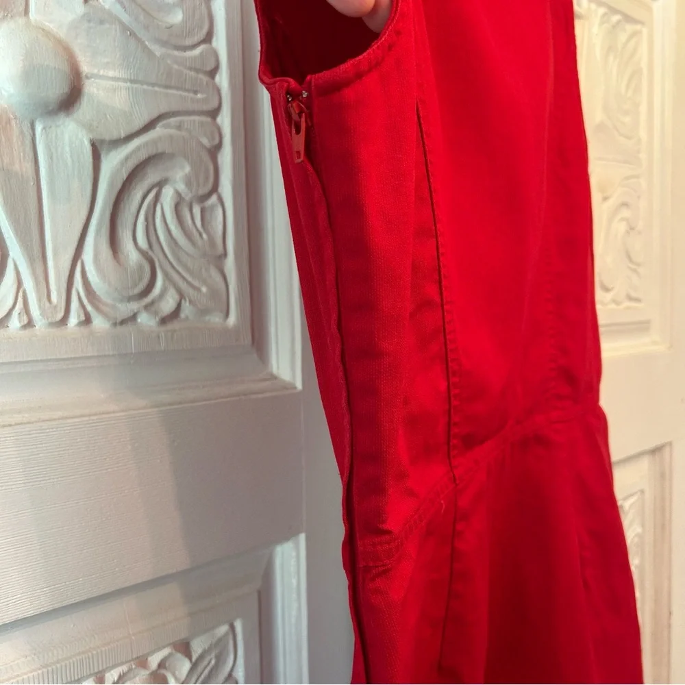 Moschino Junior Couture L’Italia Red Jumper Dress Size 14A (14 years) - Picture 6 of 9